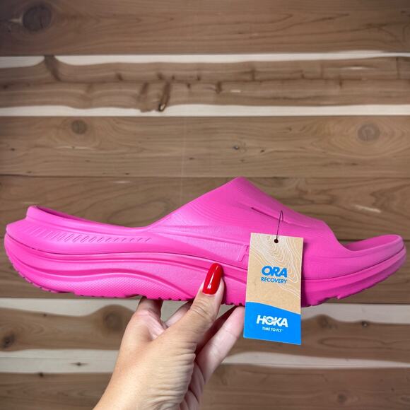 Hoka Ora Recovery Slide 3 Pink Yarrow Comfort Slip On Sandals US W 16/ M 14 - Picture 12 of 12